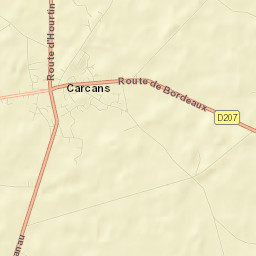 Carcans Street Map