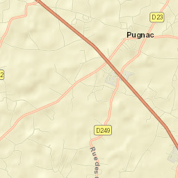 Pugnac Street Map