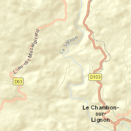 Le Chambon-sur-Lignon Street Map