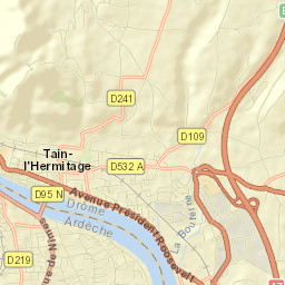 Tain-l’Hermitage Street Map