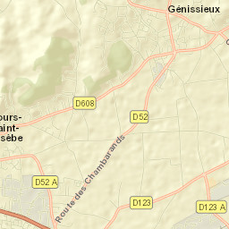 Génissieux Street Map