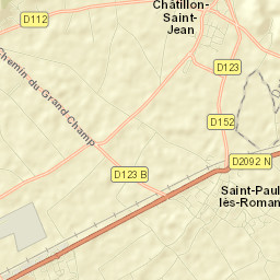 Saint-Paul-lès-Romans Street Map
