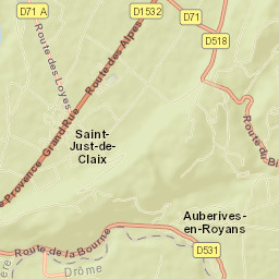 Saint-Just-de-Claix Street Map