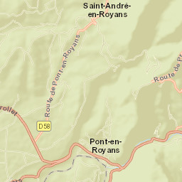 Pont-en-Royans Street Map