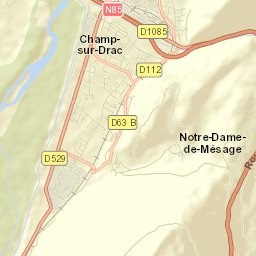 Champ-sur-Drac Street Map