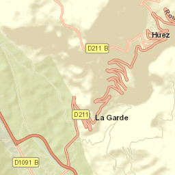 Huez Street Map