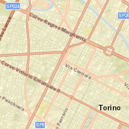 Turin Street Map