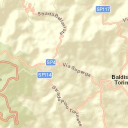 Baldissero Torinese Street Map