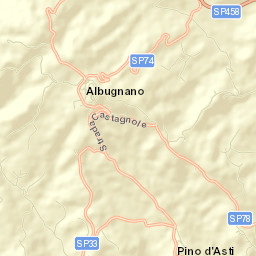 Albugnano Street Map