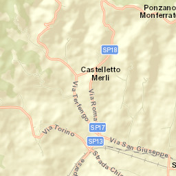 Castelletto Merli Street Map