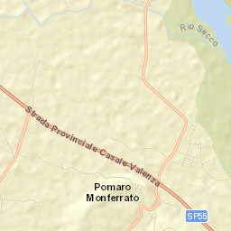 Pomaro Monferrato Street Map