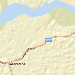 Cervesina Street Map
