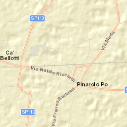 Pinarolo Po Street Map
