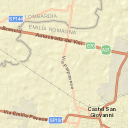Castel San Giovanni Street Map