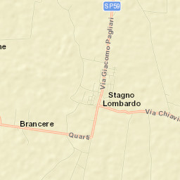 Stagno Lombardo Street Map