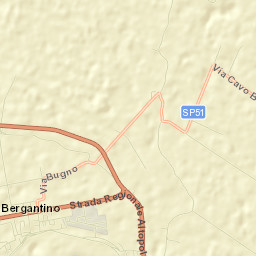 Bergantino Street Map