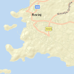 Rovinj-Rovigno Street Map