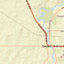 Delano Street Map