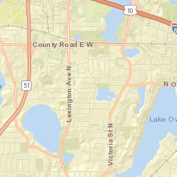 Arden Hills Street Map