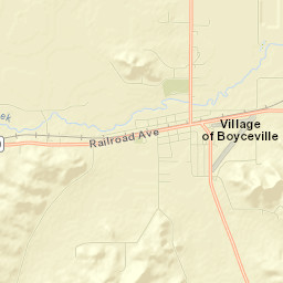 Boyceville Street Map