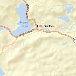 Haliburton Village Street Map