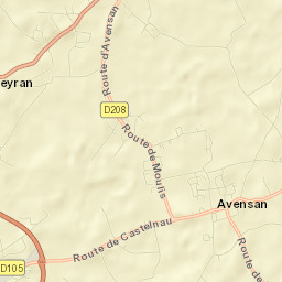 Avensan Street Map