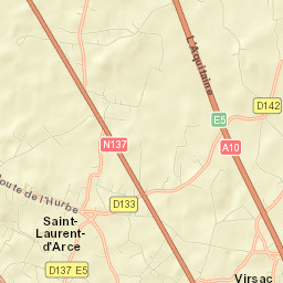 Peujard Street Map