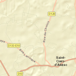 Saint-Ciers-d’Abzac Street Map