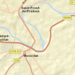 Mussidan Street Map