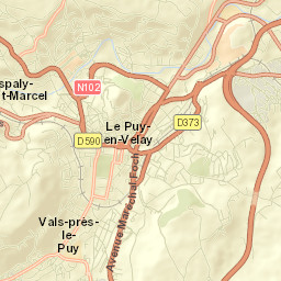 Vals-près-le-Puy Street Map