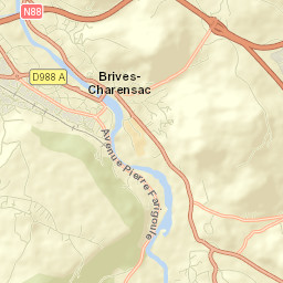 Brives-Charensac Street Map