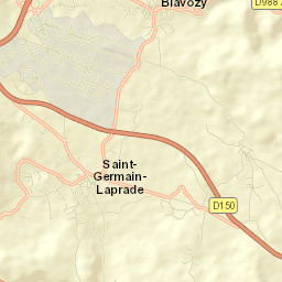 Saint-Germain-Laprade Street Map