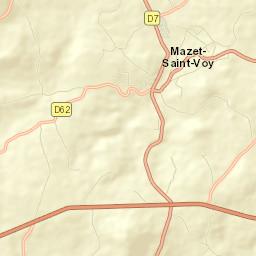 Mazet-Saint-Voy Street Map