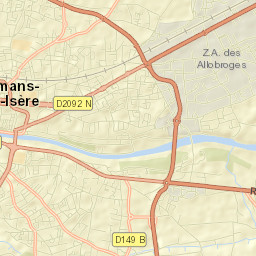 Romans-sur-Isère Street Map