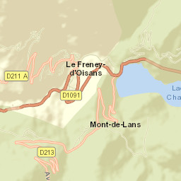 Mont-de-Lans Street Map
