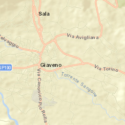 Giaveno Street Map