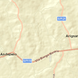 Arignano Street Map