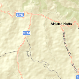 Alfiano Natta Street Map