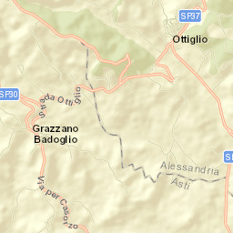 Grazzano Badoglio Street Map