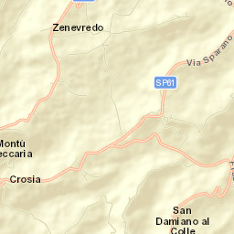 San Damiano al Colle Street Map