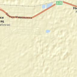 Banatski Karlovac Street Map