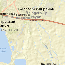 Bilohirsk Street Map