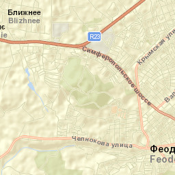 Gorodskoy okrug Feodosiya Street Map