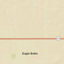 Eagle Butte Street Map