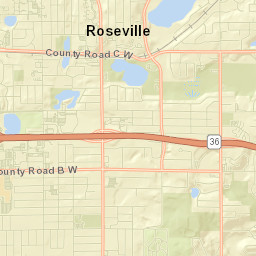 1007 Roselawn Avenue West, Roseville, MN Street Map