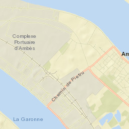 Ambès Street Map
