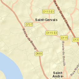 Saint-Gervais Street Map