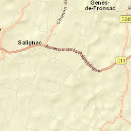Salignac Street Map