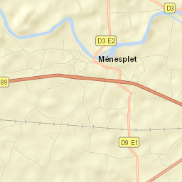 Ménesplet Street Map