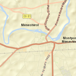 Montpon-Ménestérol Street Map
